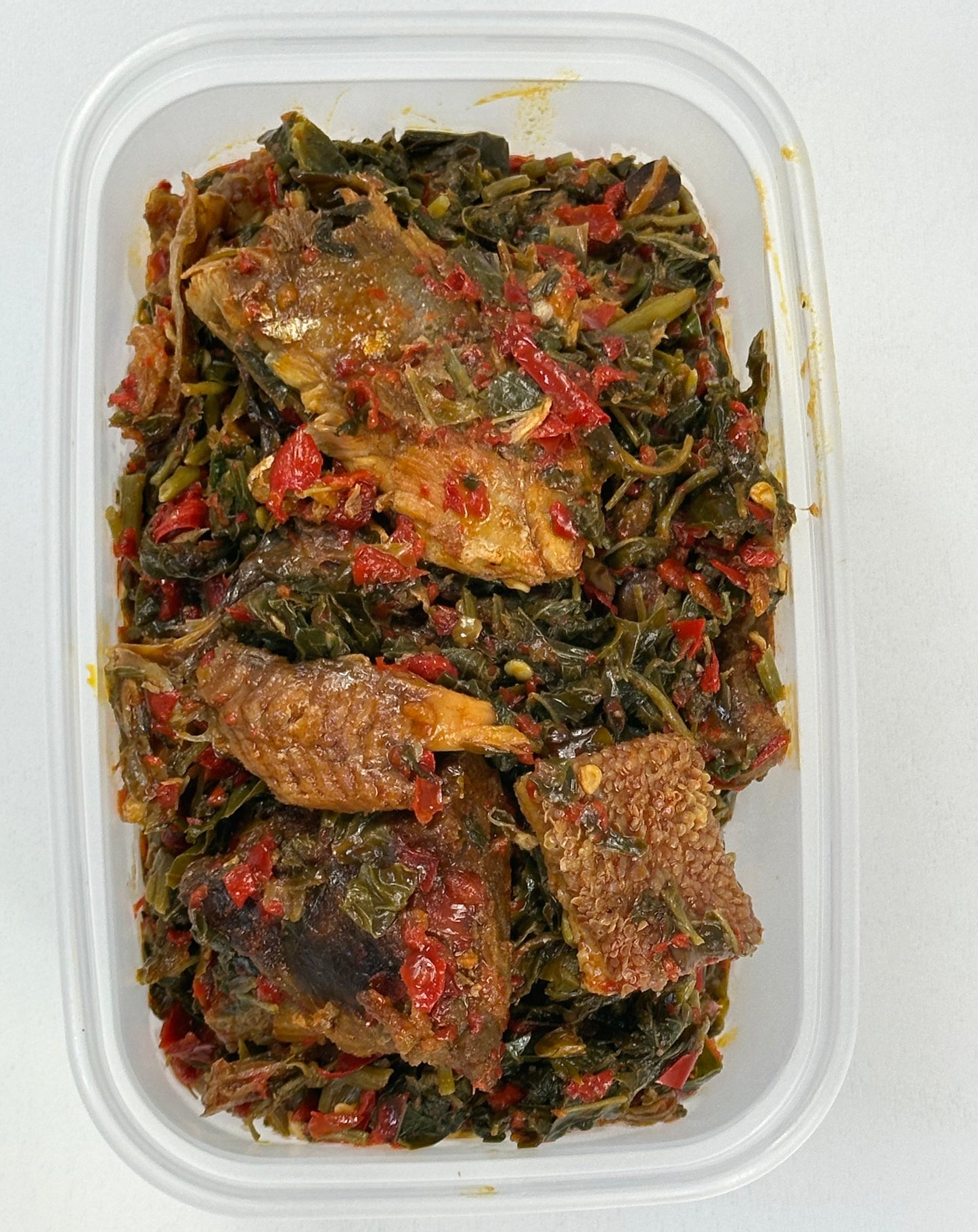 Eforiro Soup With Shoko or Green Leaf